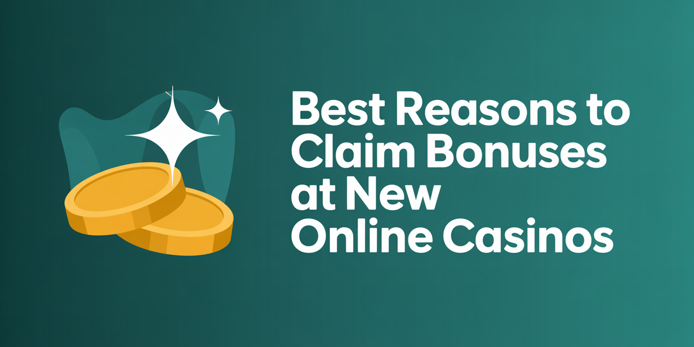 Best Reasons to Claim Bonuses at New Online Casinos