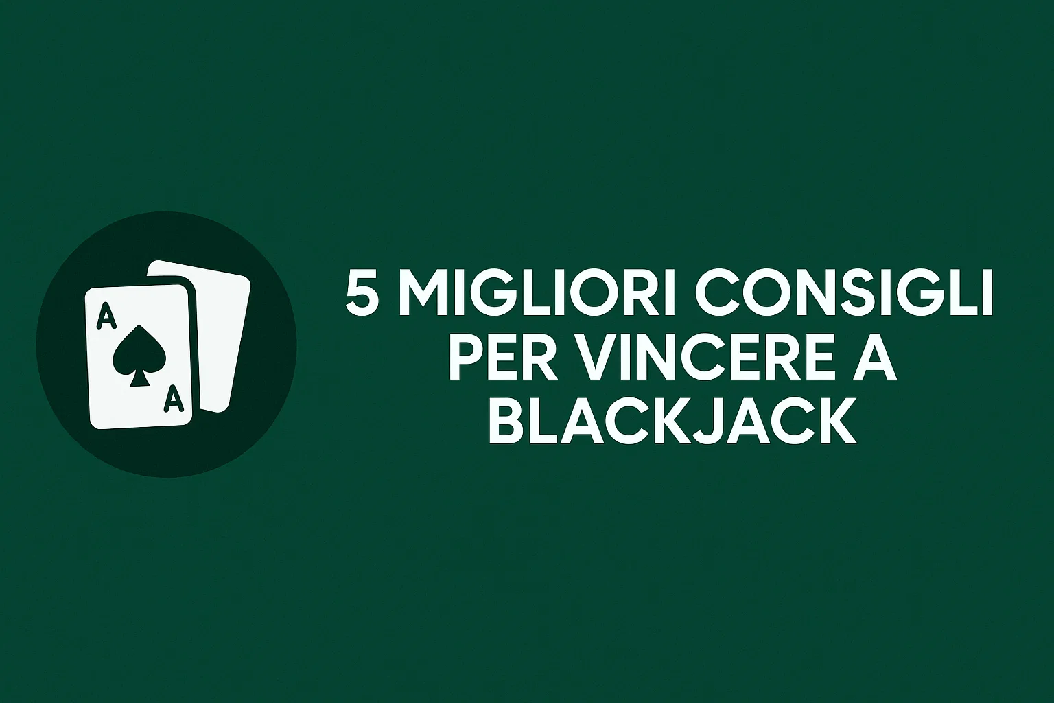 5 migliori consigli per vincere a Blackjack