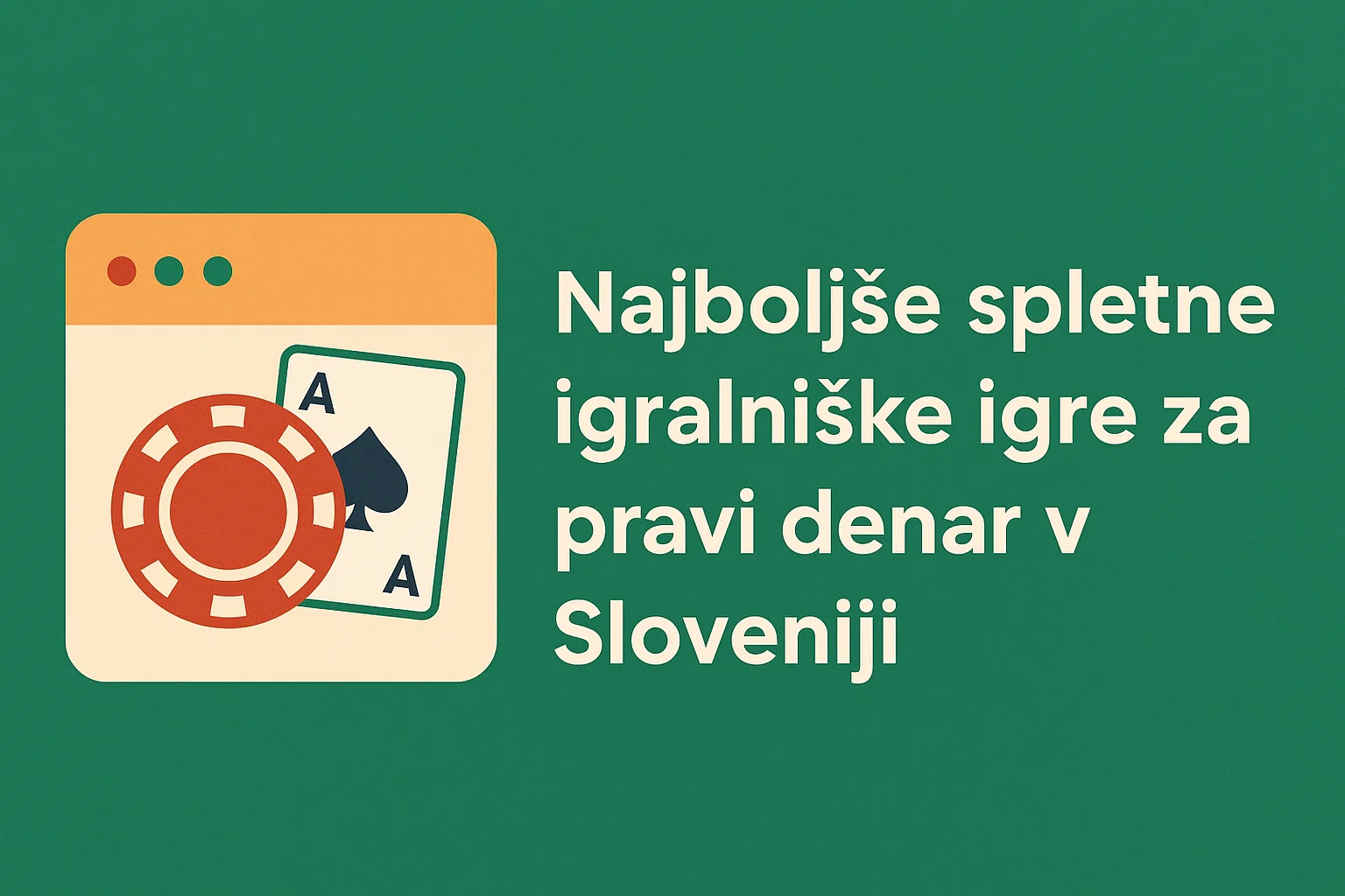 Najboljše spletne igralniške igre za pravi denar v Sloveniji