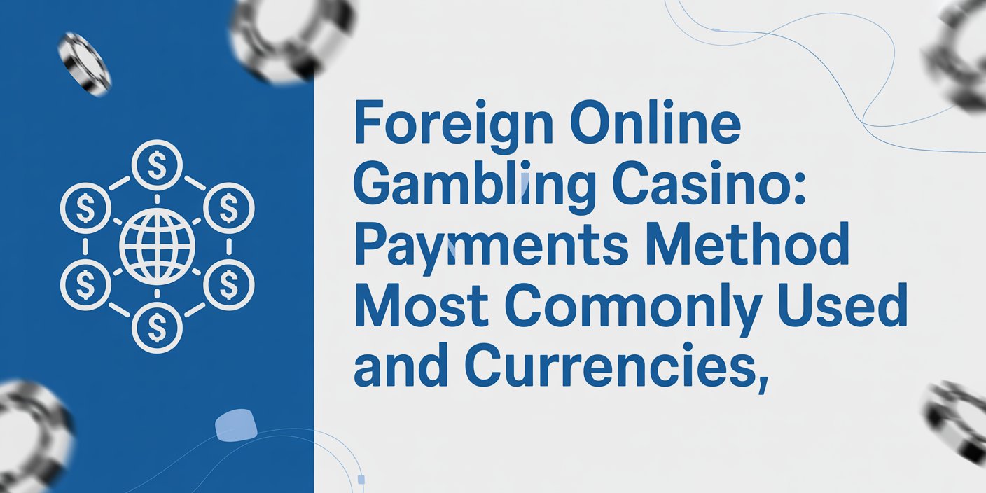 Foreign Online Gambling Casino: Payments Method Most Commonly Used and Currencies
